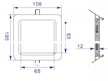 Pannello LED quadrato