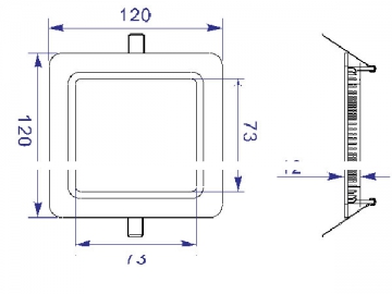 Pannello LED quadrato