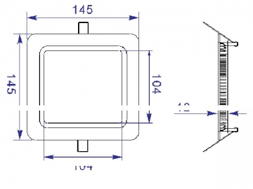 Pannello LED quadrato