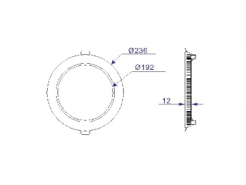 Pannello LED circolare