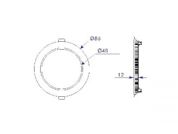 Pannello LED circolare