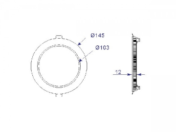 Pannello LED circolare