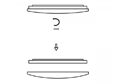 Plafoniera LED impermeabile livello IP65