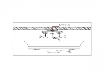 Plafoniera LED, Serie KS-L