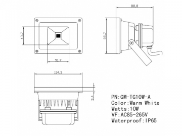 Riflettore LED a elevata potenza 10W