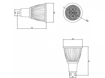 Faretto LED 5W GU10