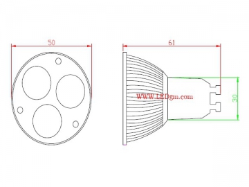 Lampadina faretto LED 6W GU10