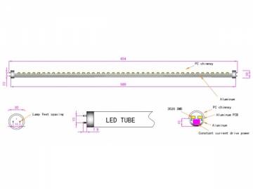 Tubo LED 600mm