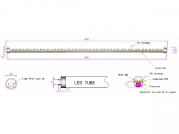 Tubo LED 900mm T10