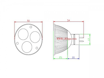 Faretto LED ad alta potenza 6W