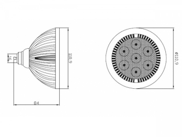 Faretto LED AR111 7*2W