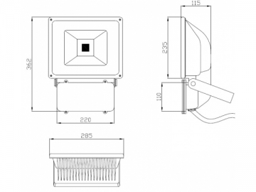 Lampada per riflettore LED 80W