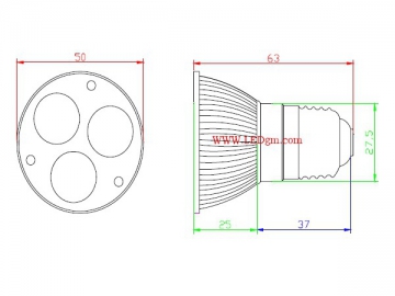 Lampadina faretto LED E27